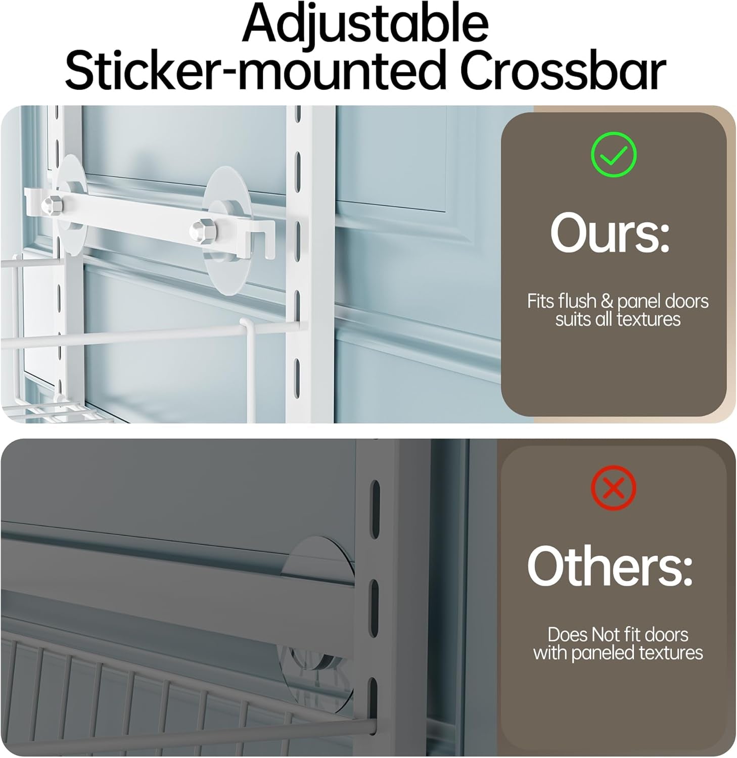 6-Tier Adjustable Over-The-Door Pantry Organizer