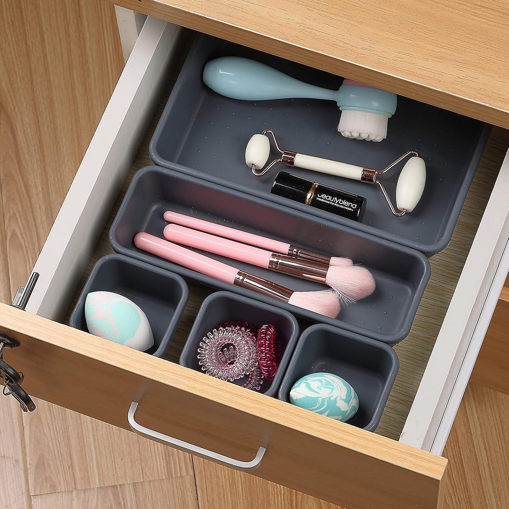 Interlocking Expandable Drawer Organizer - 8 Piece Set