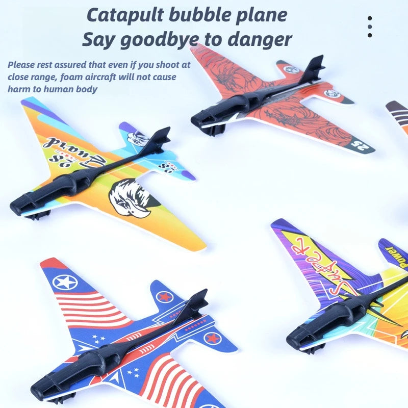 Foam Airplane Launcher Toy – Outdoor Flying Fun for Kids