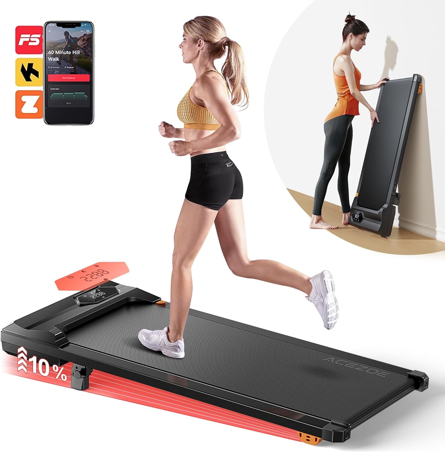 Glide Foldable Under-Desk Treadmill