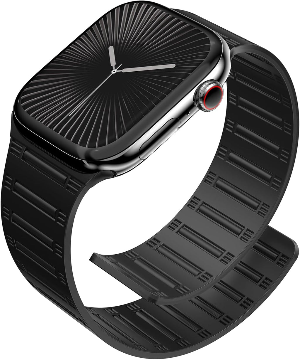Magnetic Silicone Watch Band — Snap-On Universal Fit