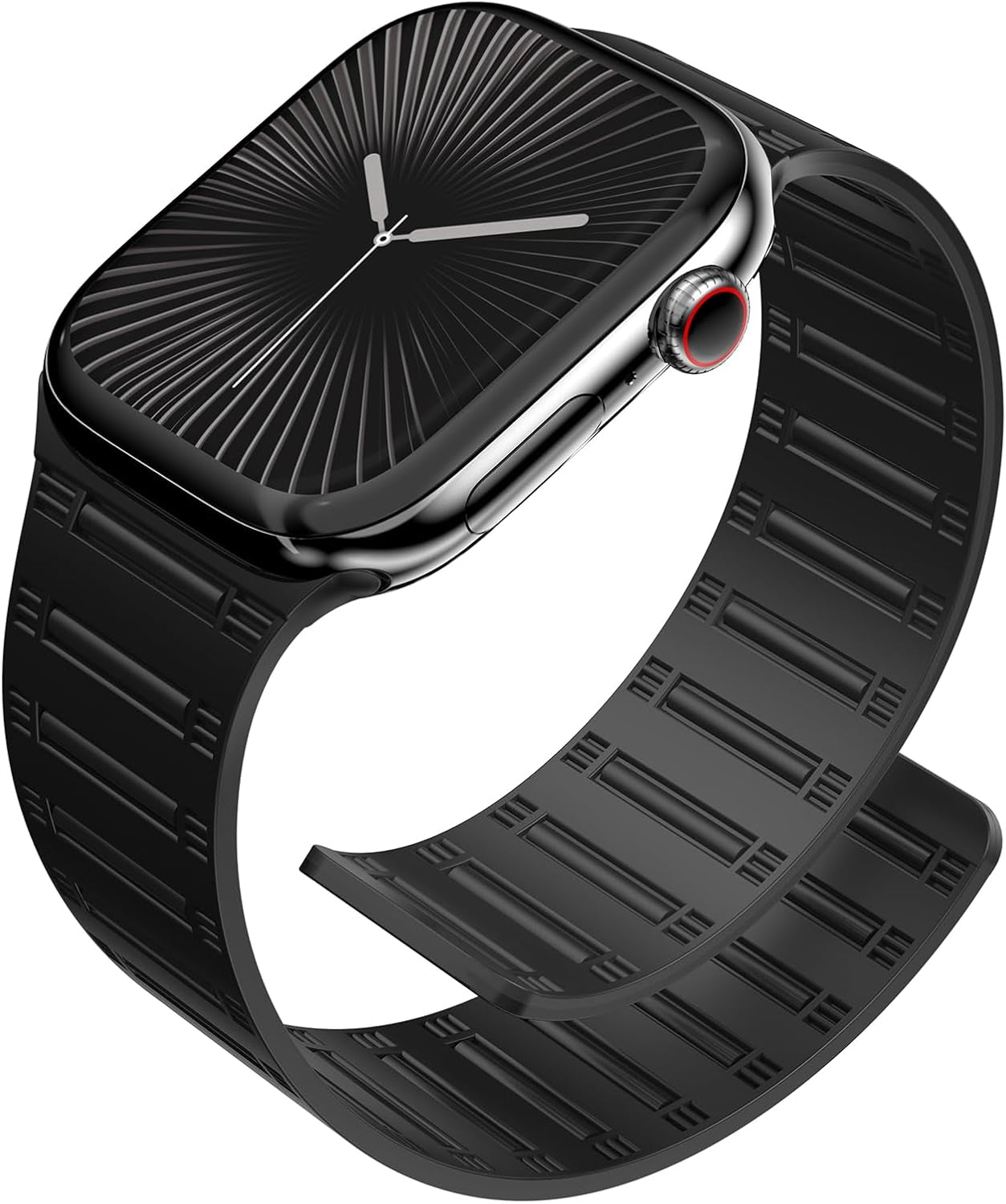 Magnetic Silicone Watch Band — Snap-On Universal Fit