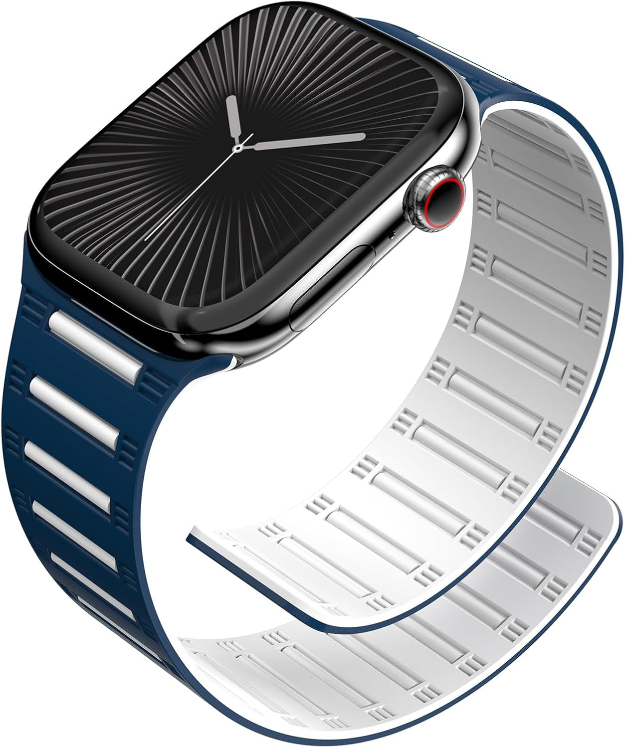 Magnetic Silicone Watch Band — Snap-On Universal Fit