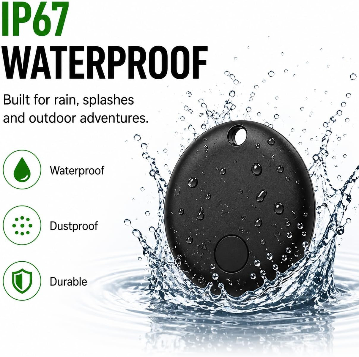 Smart Pet Tag – Apple Find My Compatible (Waterproof Collar Mount)