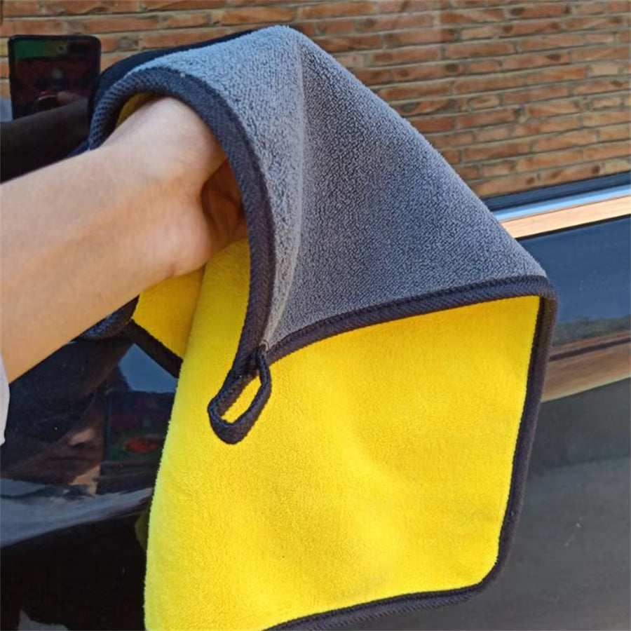 Doublelayer Microfiber Car Body Towels – Ultra-Thick Wash & Dry Cloths
