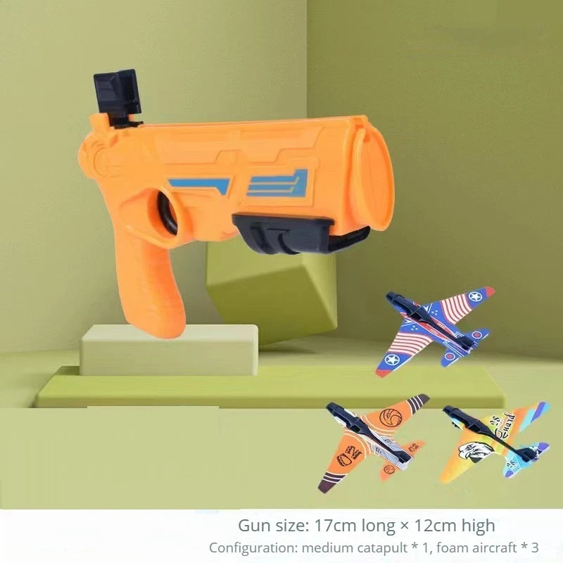Foam Airplane Launcher Toy – Outdoor Flying Fun for Kids