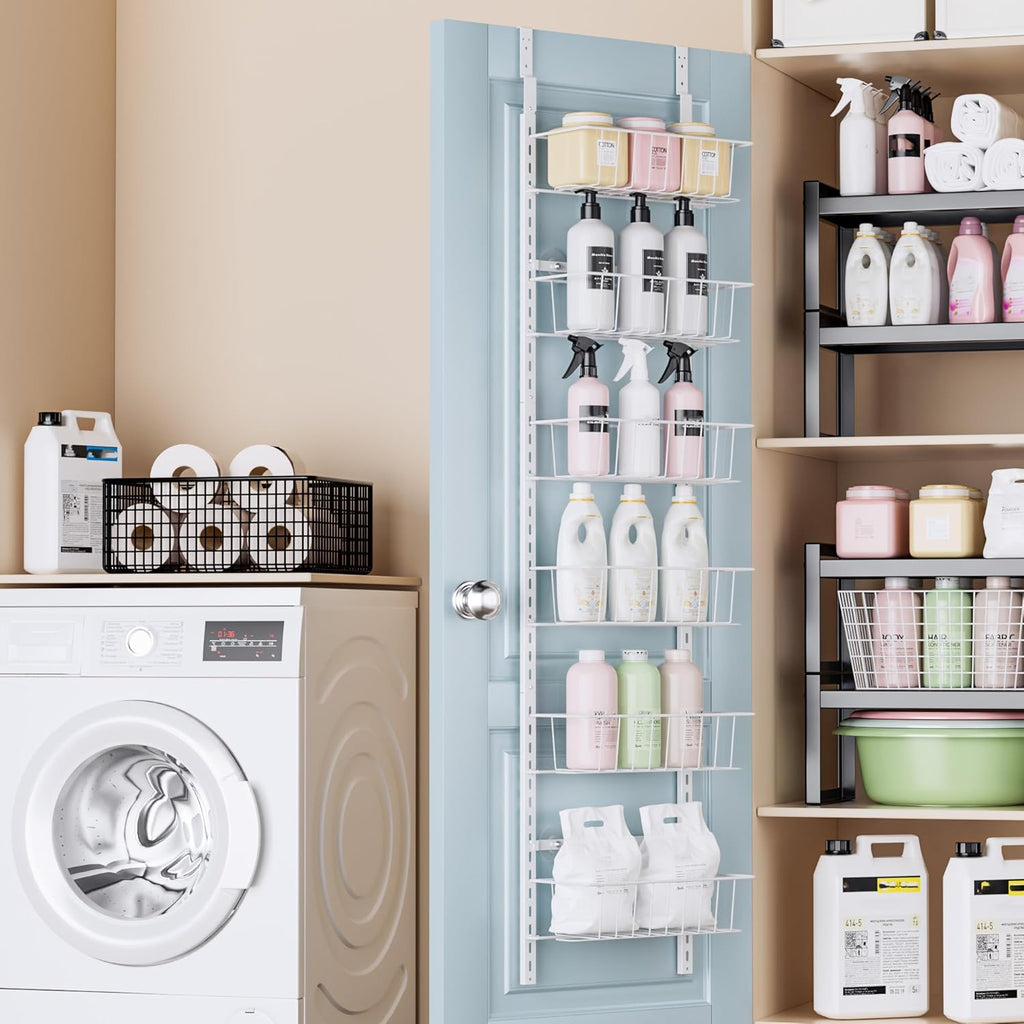 6-Tier Adjustable Over-The-Door Pantry Organizer