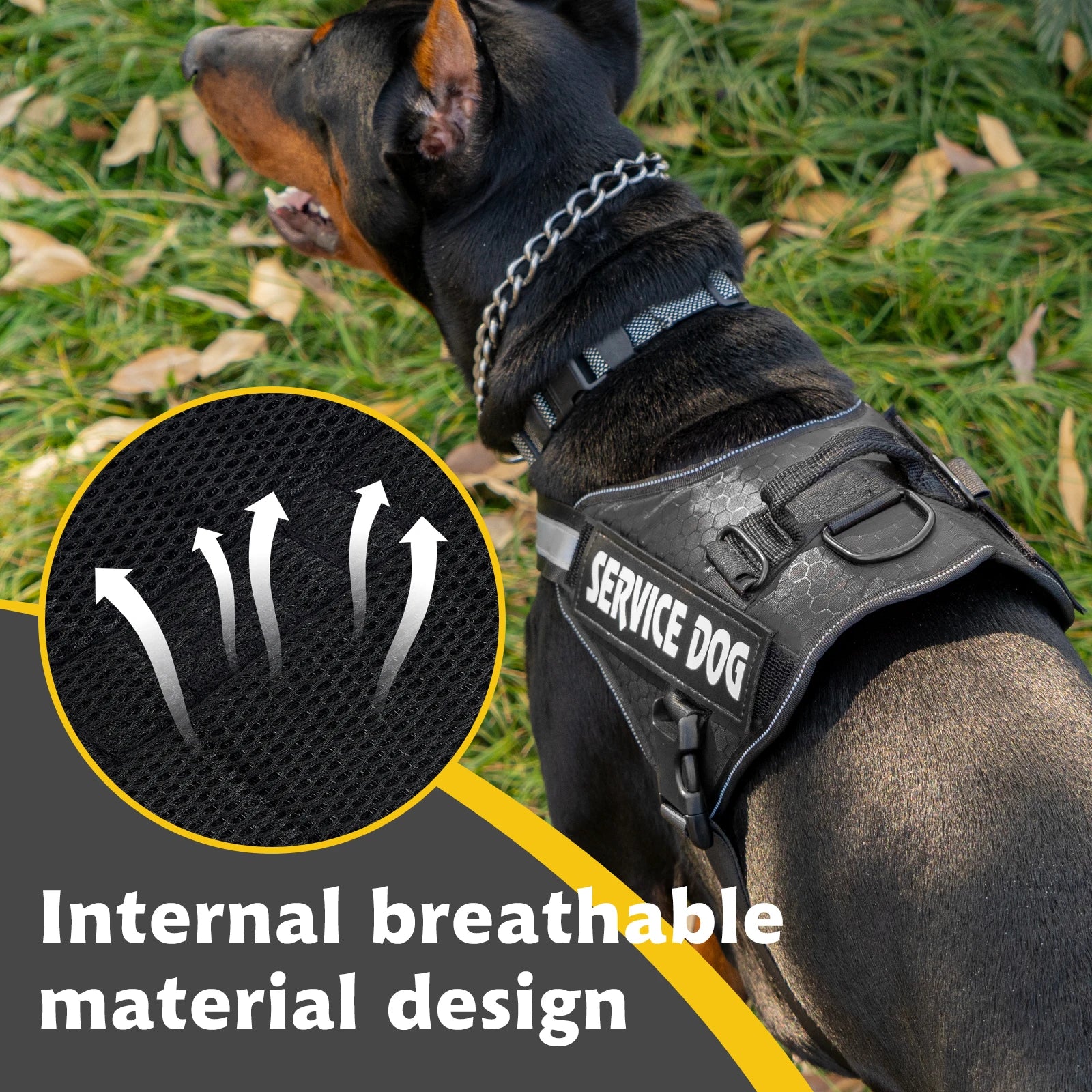 No-Pull Adjustable Dog Harness with Control Handle