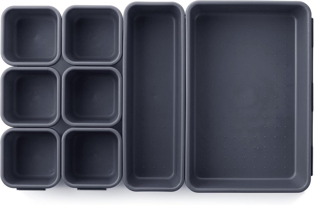 Interlocking Expandable Drawer Organizer - 8 Piece Set
