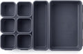 Interlocking Expandable Drawer Organizer - 8 Piece Set