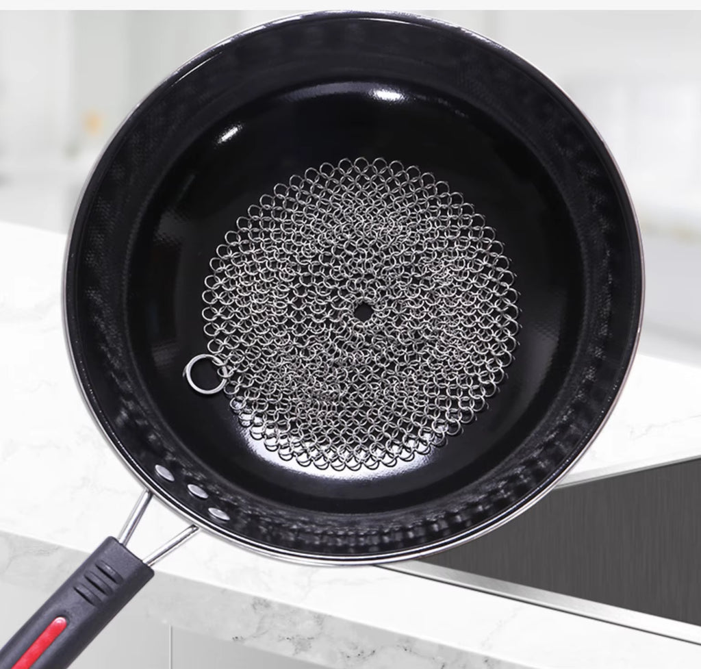 Rustaway Stainless Steel Scrub Net – Reusable Pot & Pan Cleaner (3 Sizes)