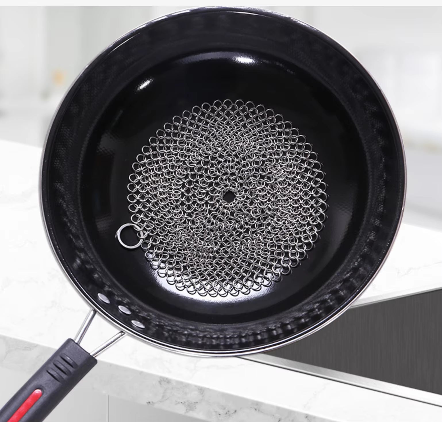 Rustaway Stainless Steel Scrub Net – Reusable Pot & Pan Cleaner (3 Sizes)