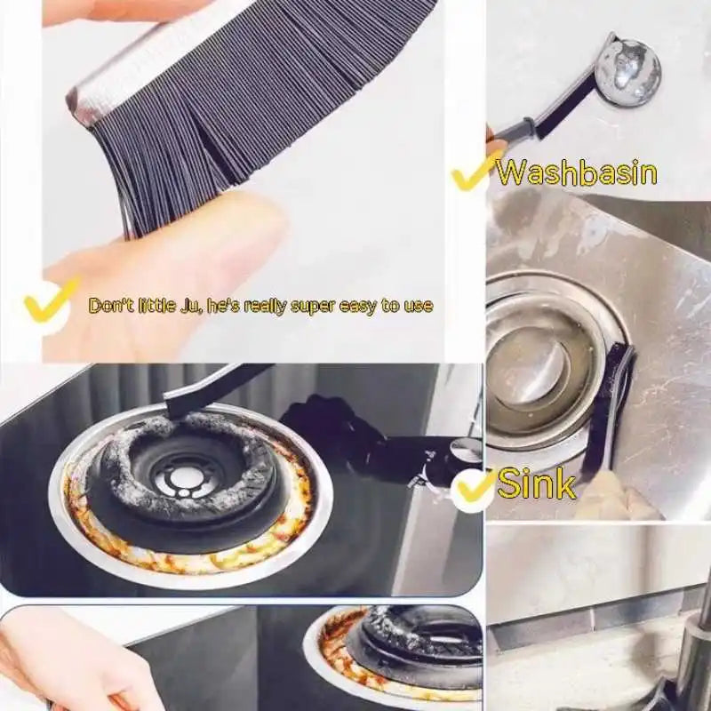 Deepreach Kitchen Cleaning Brush Set – Gas Stove, Gap & Tile Scrub Brushes