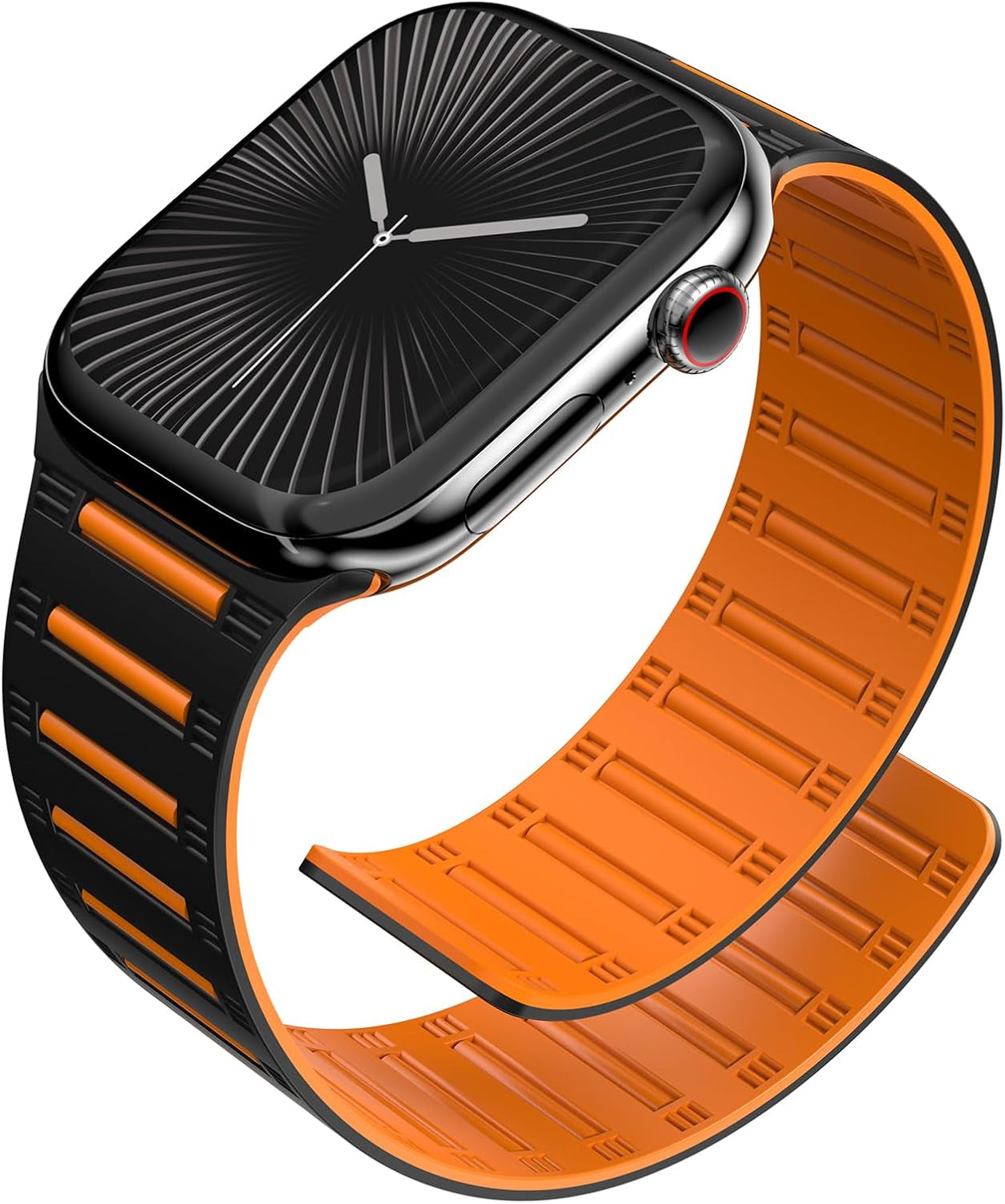 Magnetic Silicone Watch Band — Snap-On Universal Fit