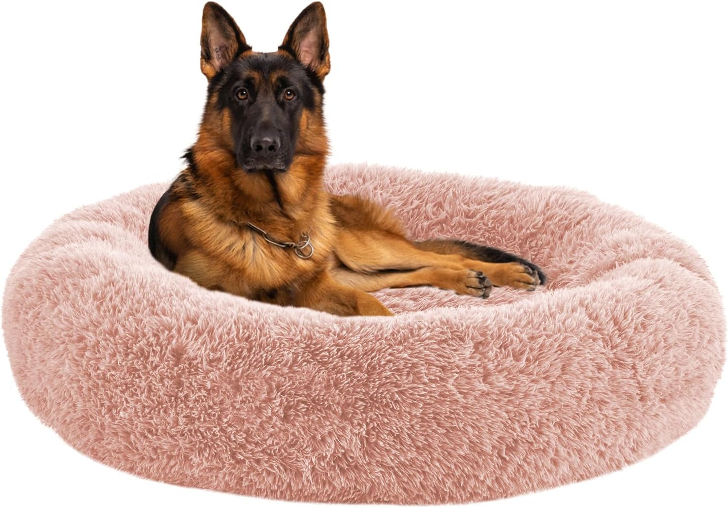 Calming Donut Pet Bed – Anti-Anxiety round Cuddler for Dogs & Cats
