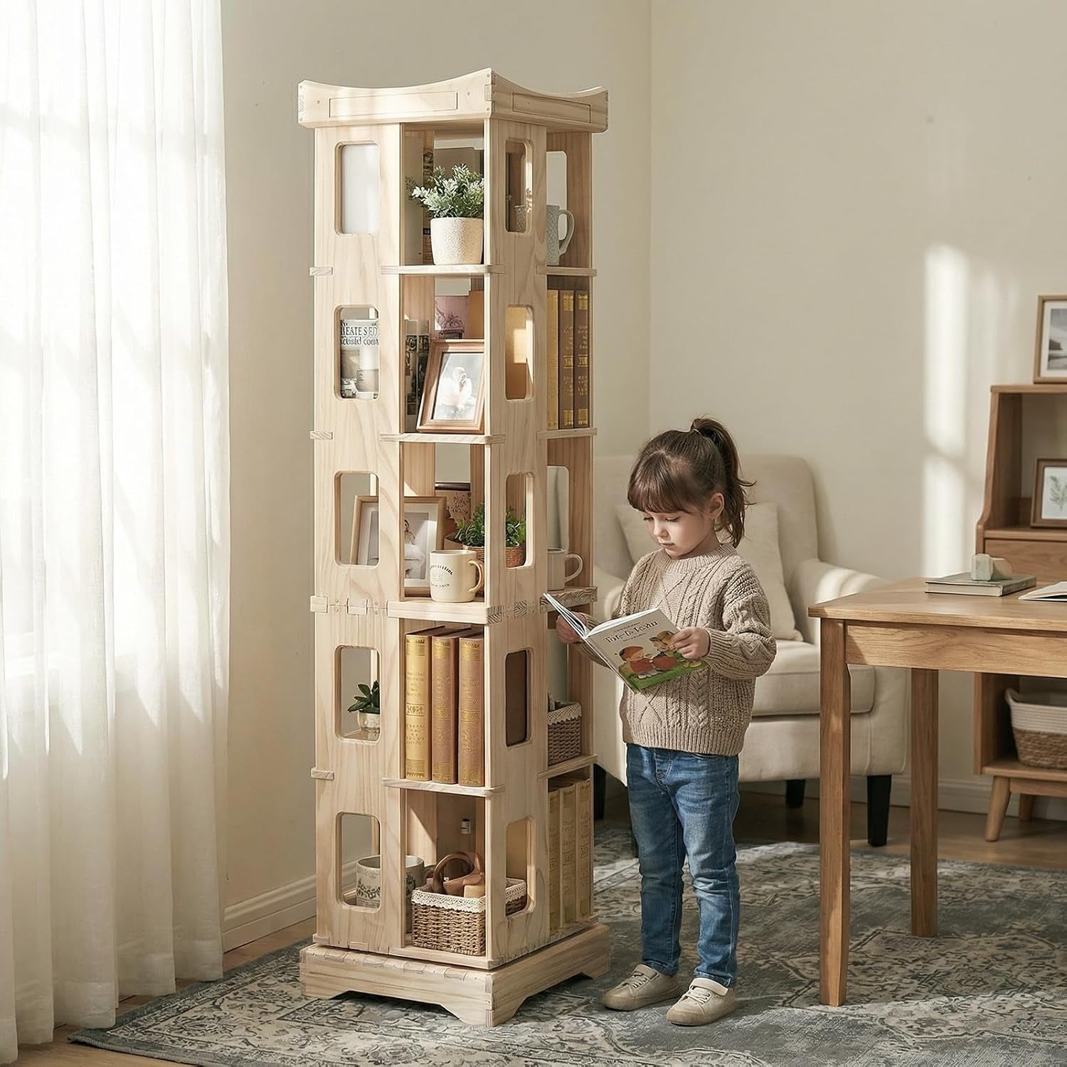 Bookshelf packaging and included assembly hardware