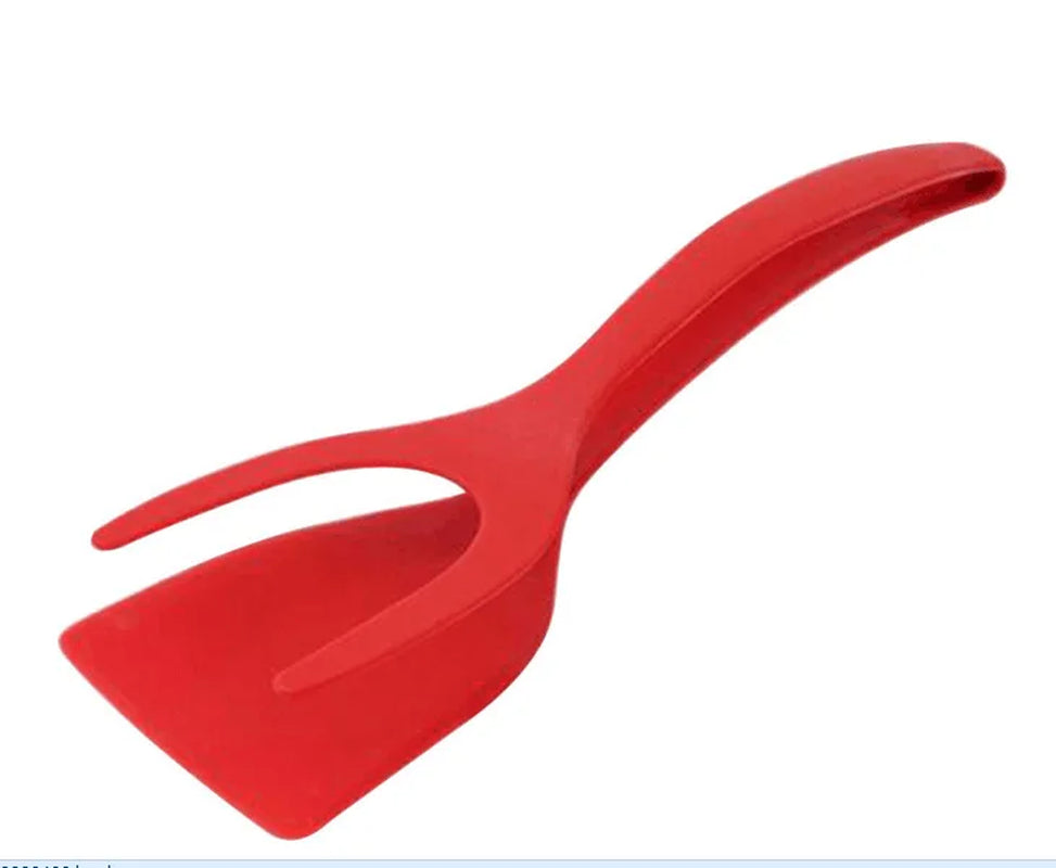 Adaptable 2-In-1 Silicone Spatula & Tongs – Flip, Fry & Serve Kitchen Gadget