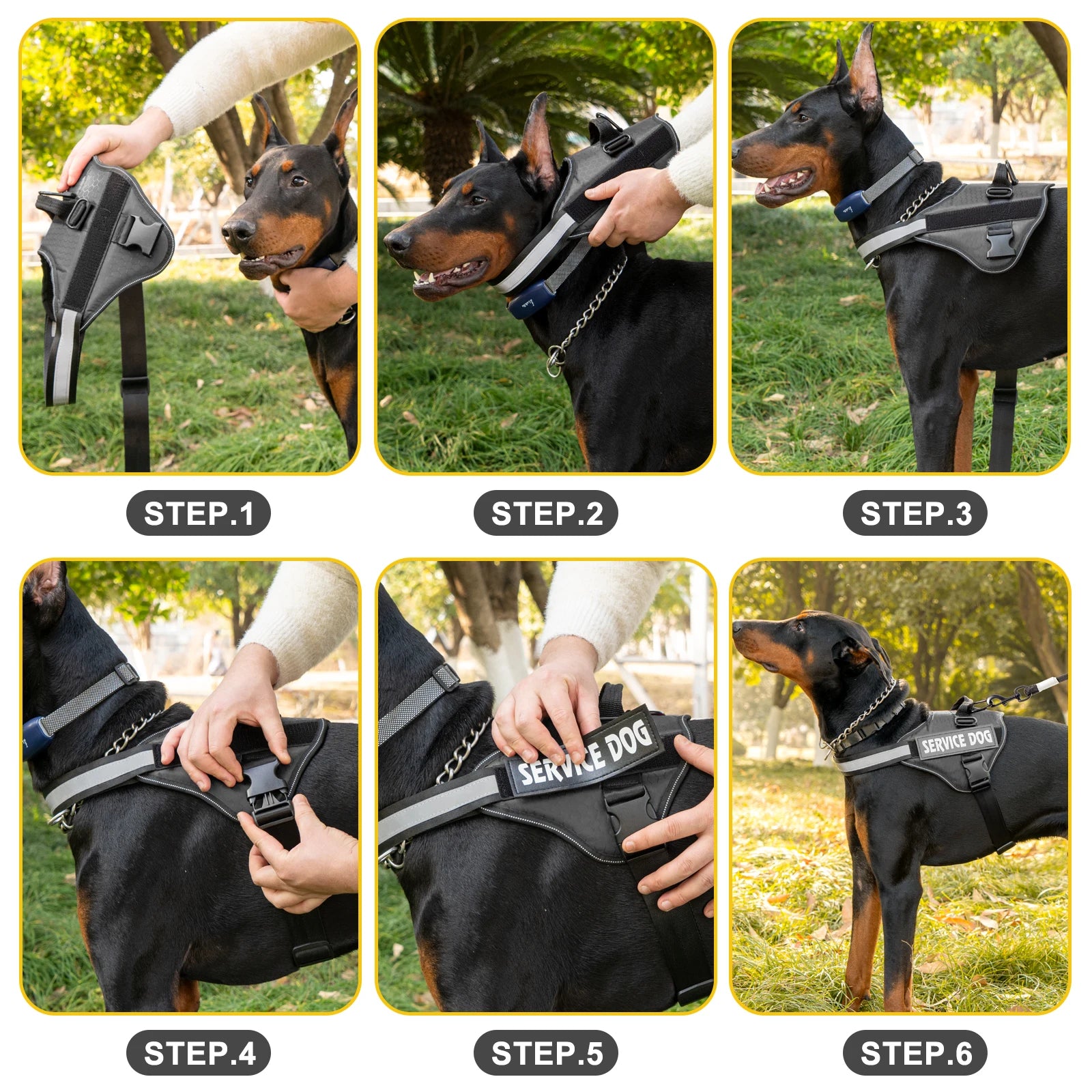 No-Pull Adjustable Dog Harness with Control Handle