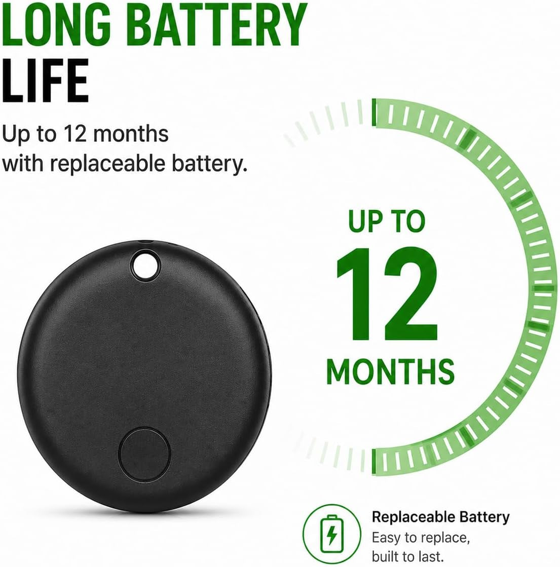Smart Pet Tag – Apple Find My Compatible (Waterproof Collar Mount)