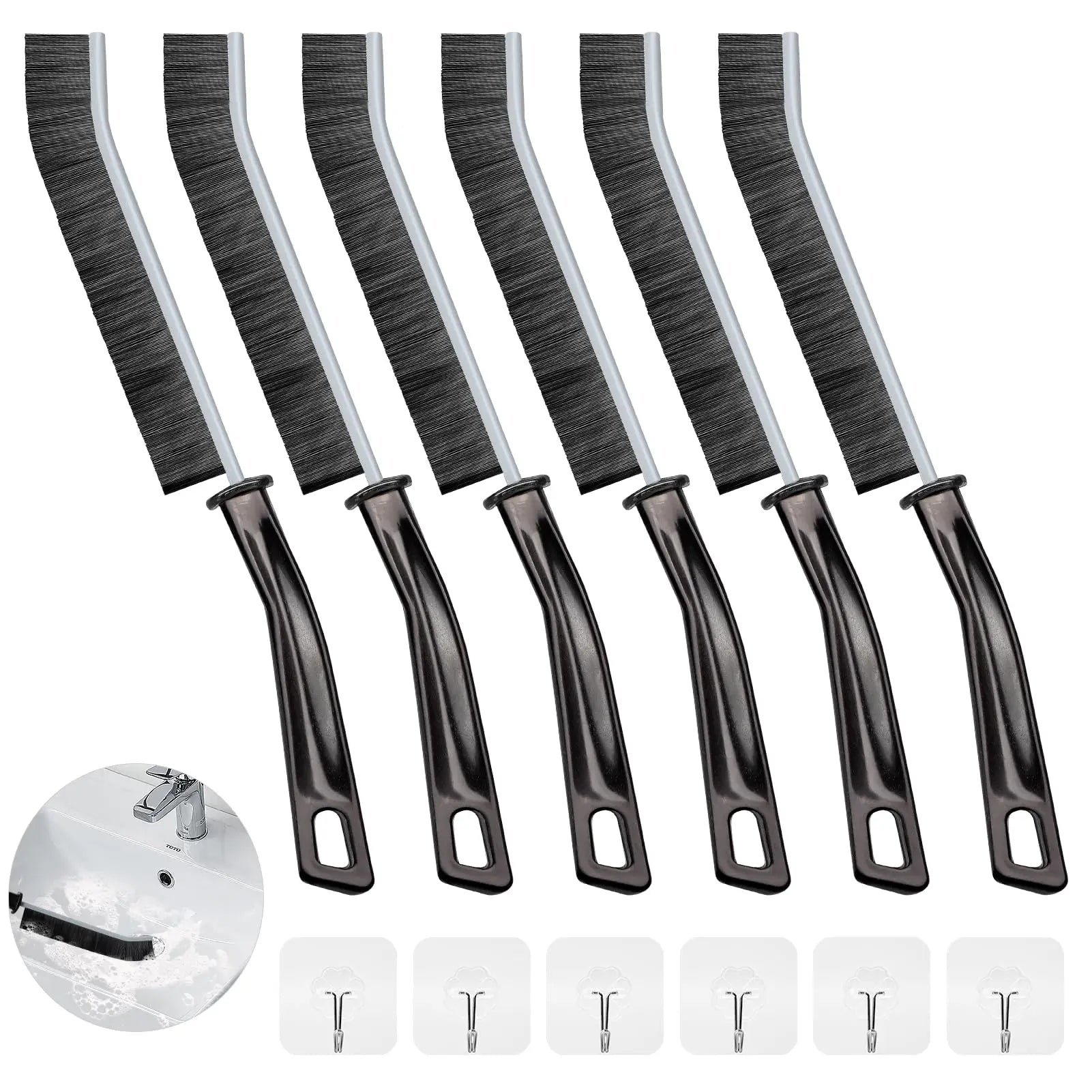 Deepreach Kitchen Cleaning Brush Set – Gas Stove, Gap & Tile Scrub Brushes