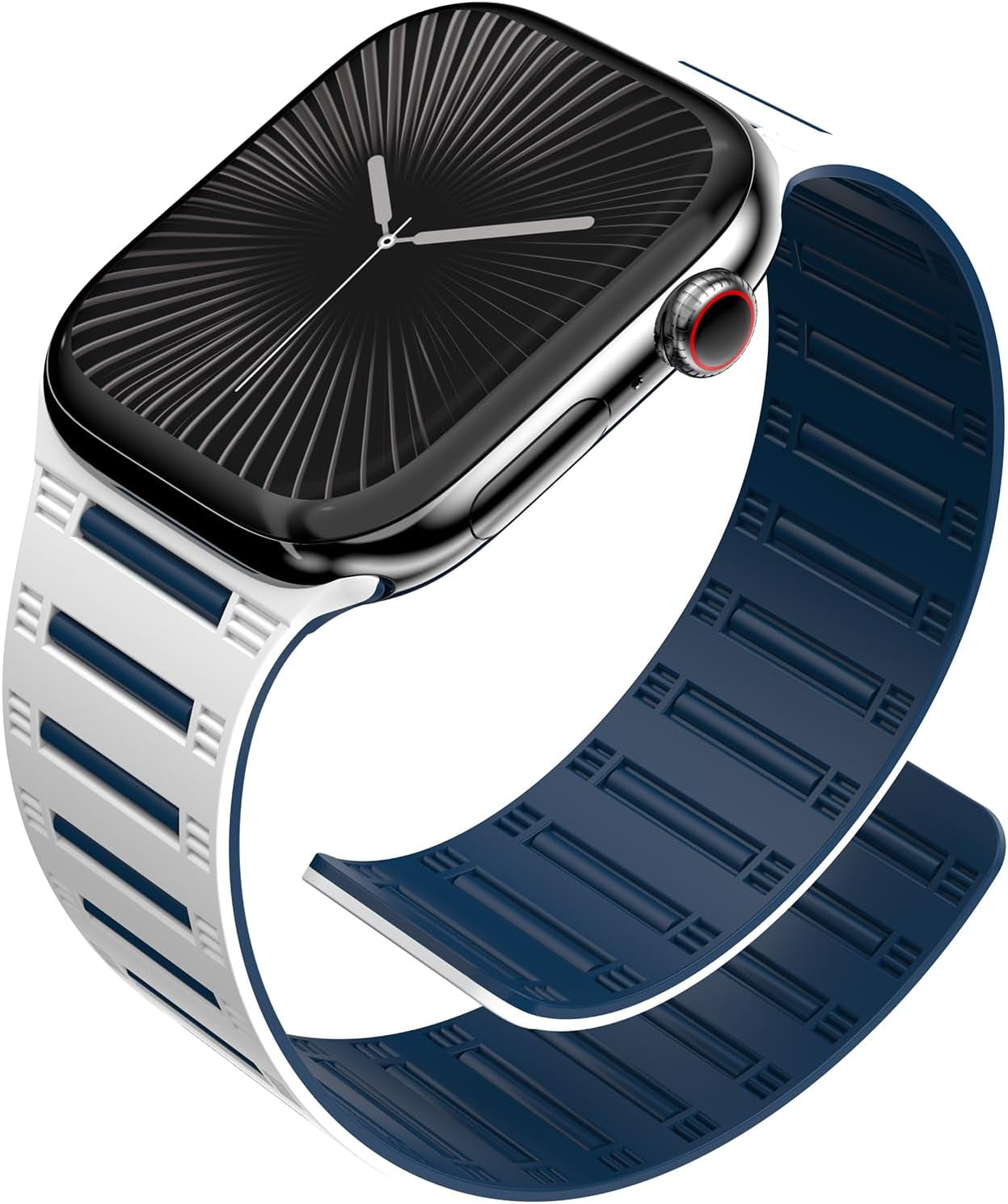 Magnetic Silicone Watch Band — Snap-On Universal Fit