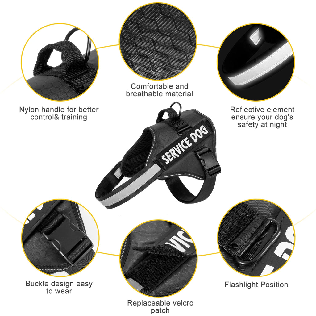 No-Pull Adjustable Dog Harness with Control Handle