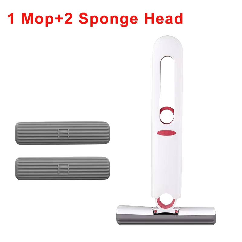Foldaway Mini Squeeze Mop – Portable Folding Mop for Desks, Windows & Car Glass