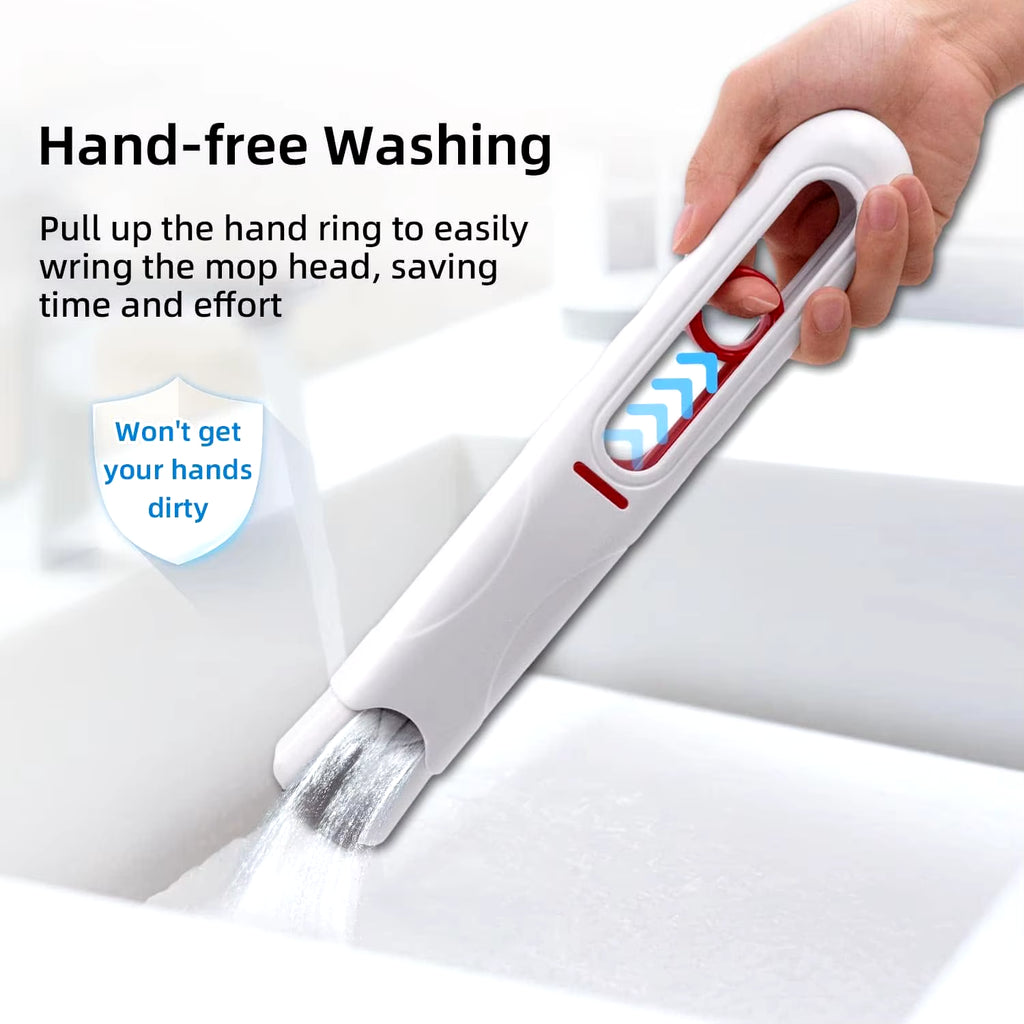 Foldaway Mini Squeeze Mop – Portable Folding Mop for Desks, Windows & Car Glass