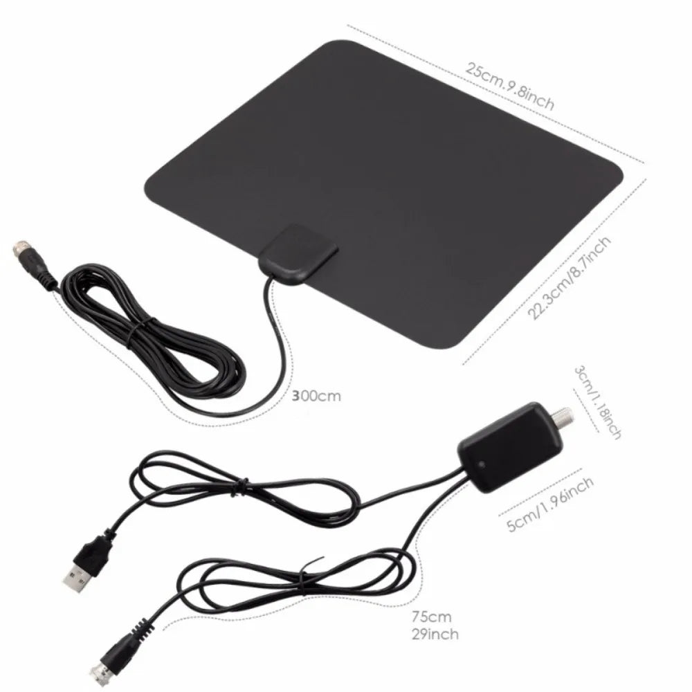 Long-Range HD Digital TV Antenna – Indoor/Outdoor Signal Amplifier