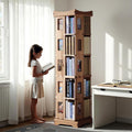 17-Tier 360° Rotating Corner Bookshelf – full product shot on white background