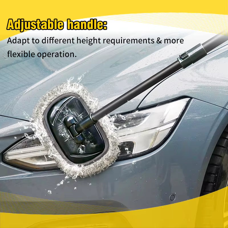 Spinmax Telescoping Car Wash Brush – Retractable Long Handle Cleaning Mop