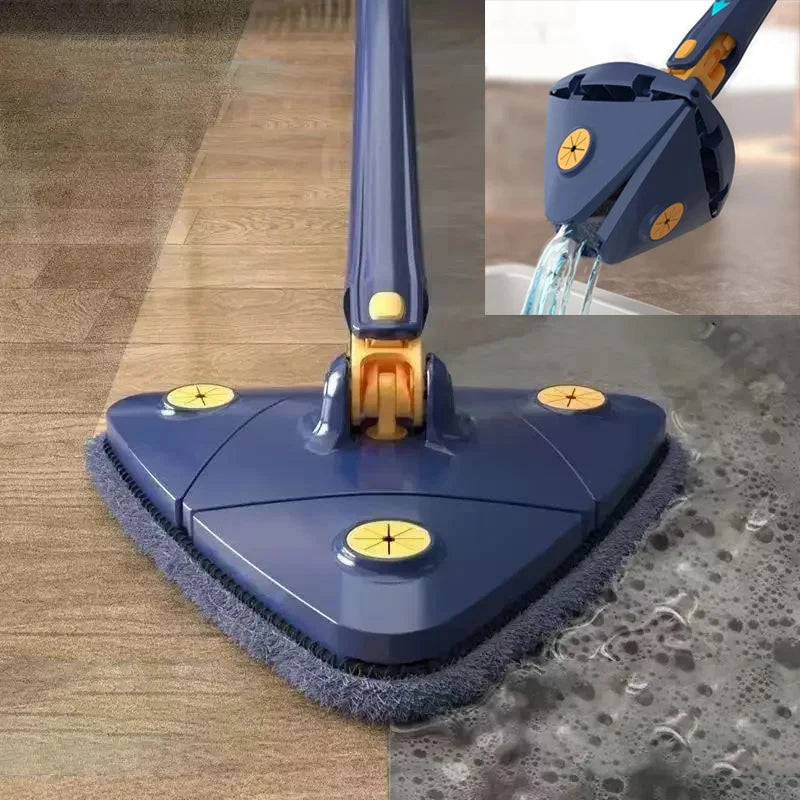Spinfree 360° Telescopic Triangle Mop – Self-Wringing Floor & Ceiling Cleaner