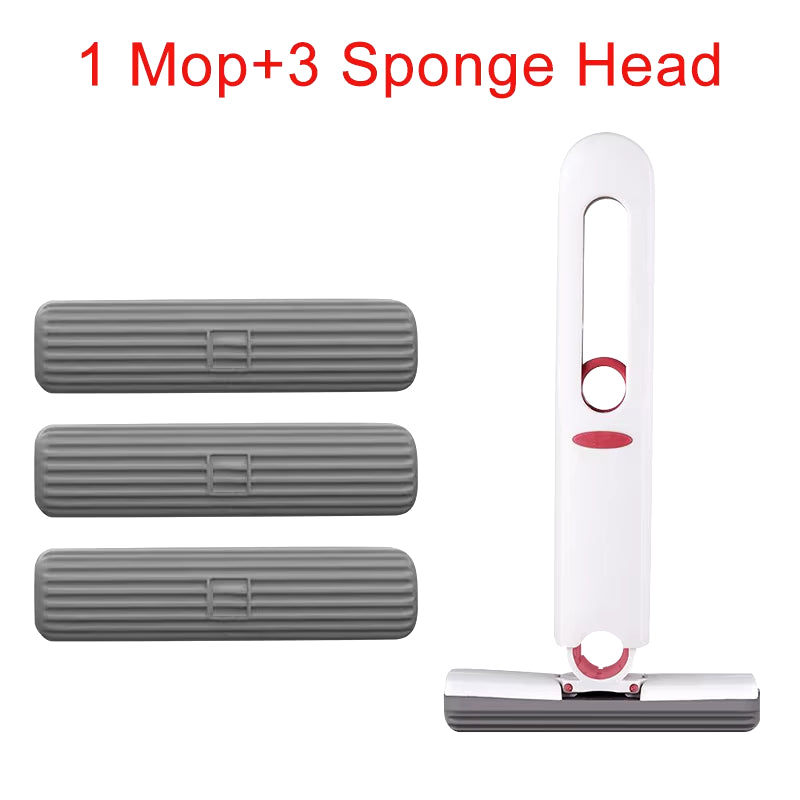 Foldaway Mini Squeeze Mop – Portable Folding Mop for Desks, Windows & Car Glass