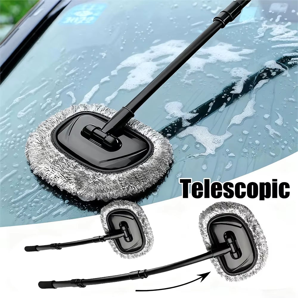 Spinmax Telescoping Car Wash Brush – Retractable Long Handle Cleaning Mop