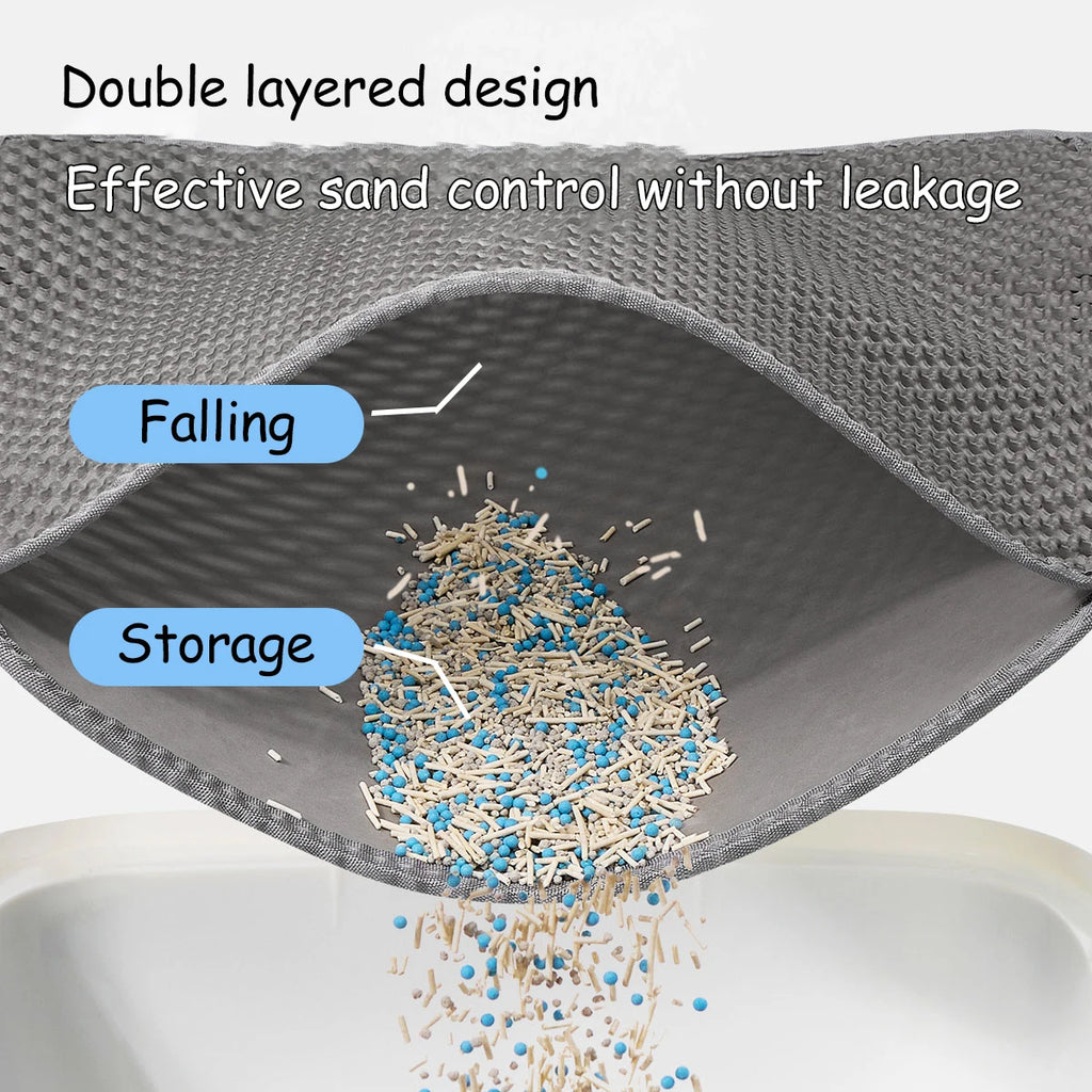 Cat litter mat catching litter