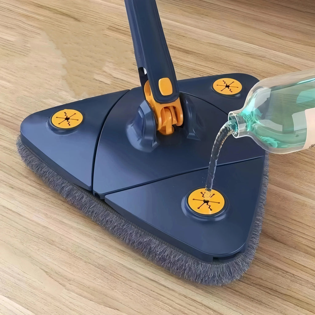 Spinfree 360° Telescopic Triangle Mop – Self-Wringing Floor & Ceiling Cleaner