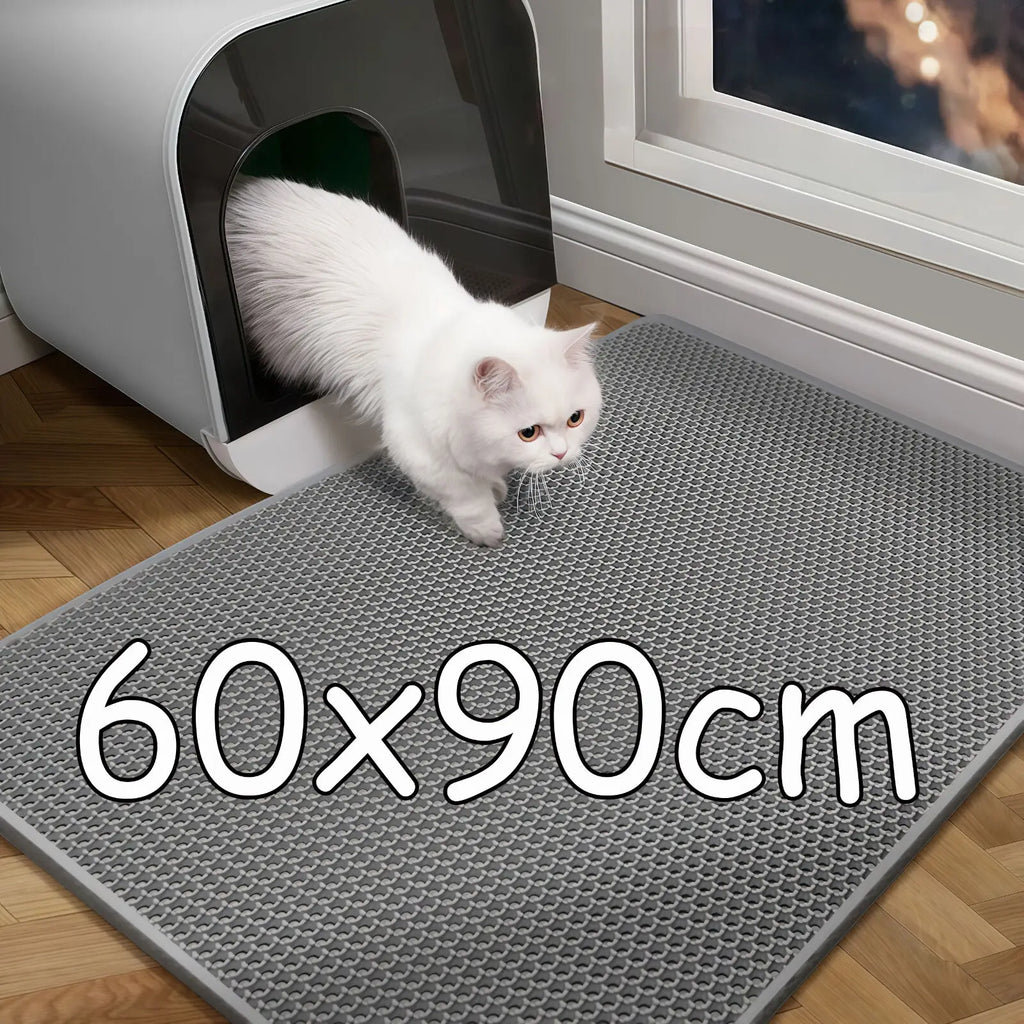 Waterproof double layer cat litter mat