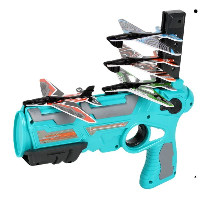 Foam Airplane Launcher Toy – Outdoor Flying Fun for Kids