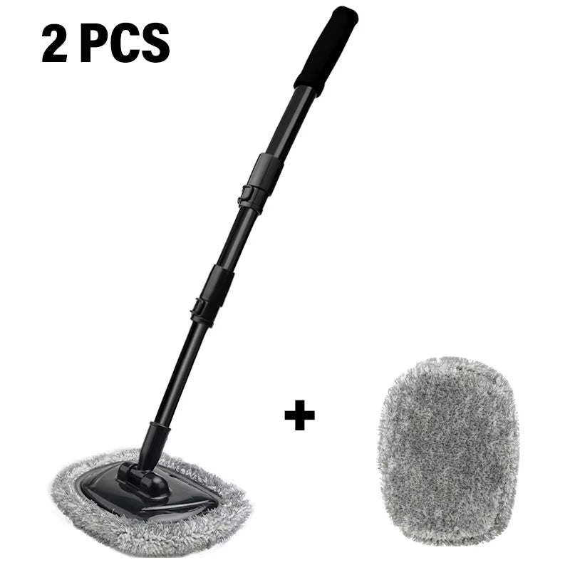 Spinmax Telescoping Car Wash Brush – Retractable Long Handle Cleaning Mop