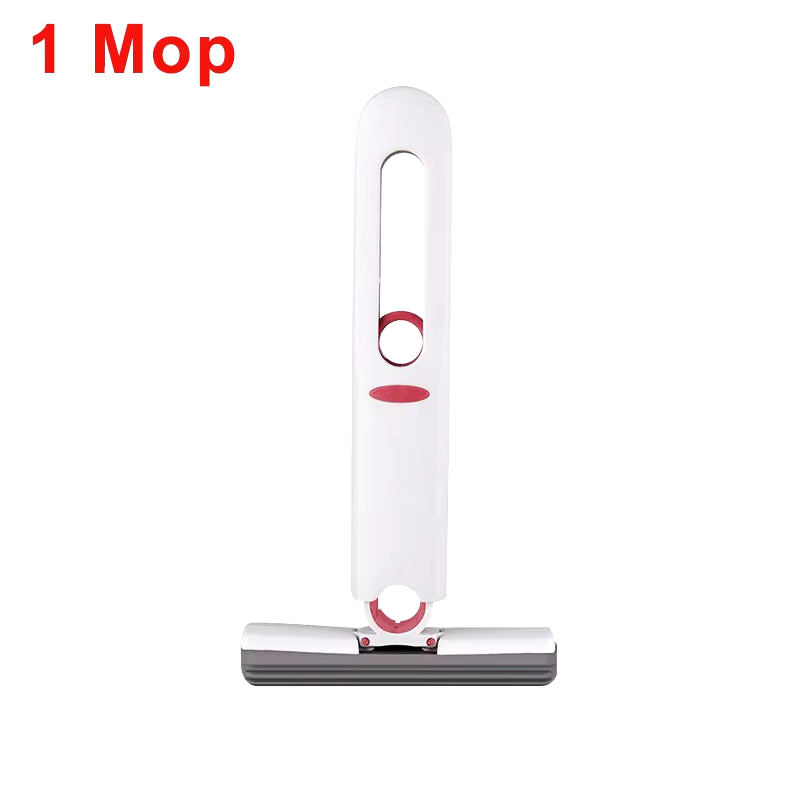 Foldaway Mini Squeeze Mop – Portable Folding Mop for Desks, Windows & Car Glass
