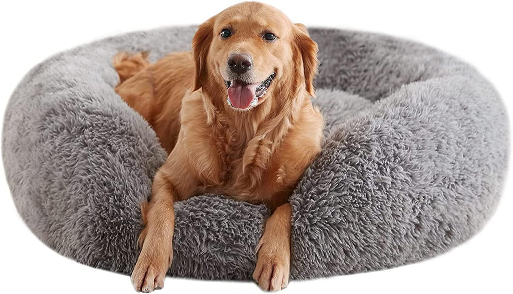 Calming Donut Pet Bed – Anti-Anxiety round Cuddler for Dogs & Cats