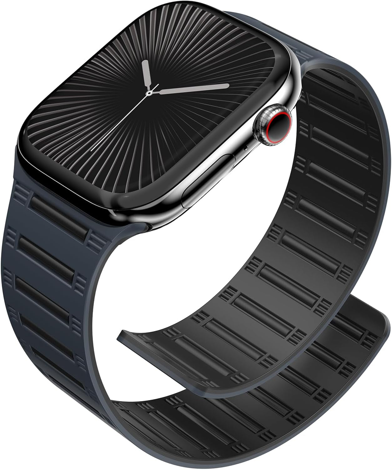 Magnetic Silicone Watch Band — Snap-On Universal Fit