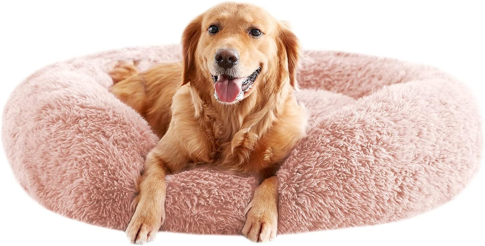 Calming Donut Pet Bed – Anti-Anxiety round Cuddler for Dogs & Cats