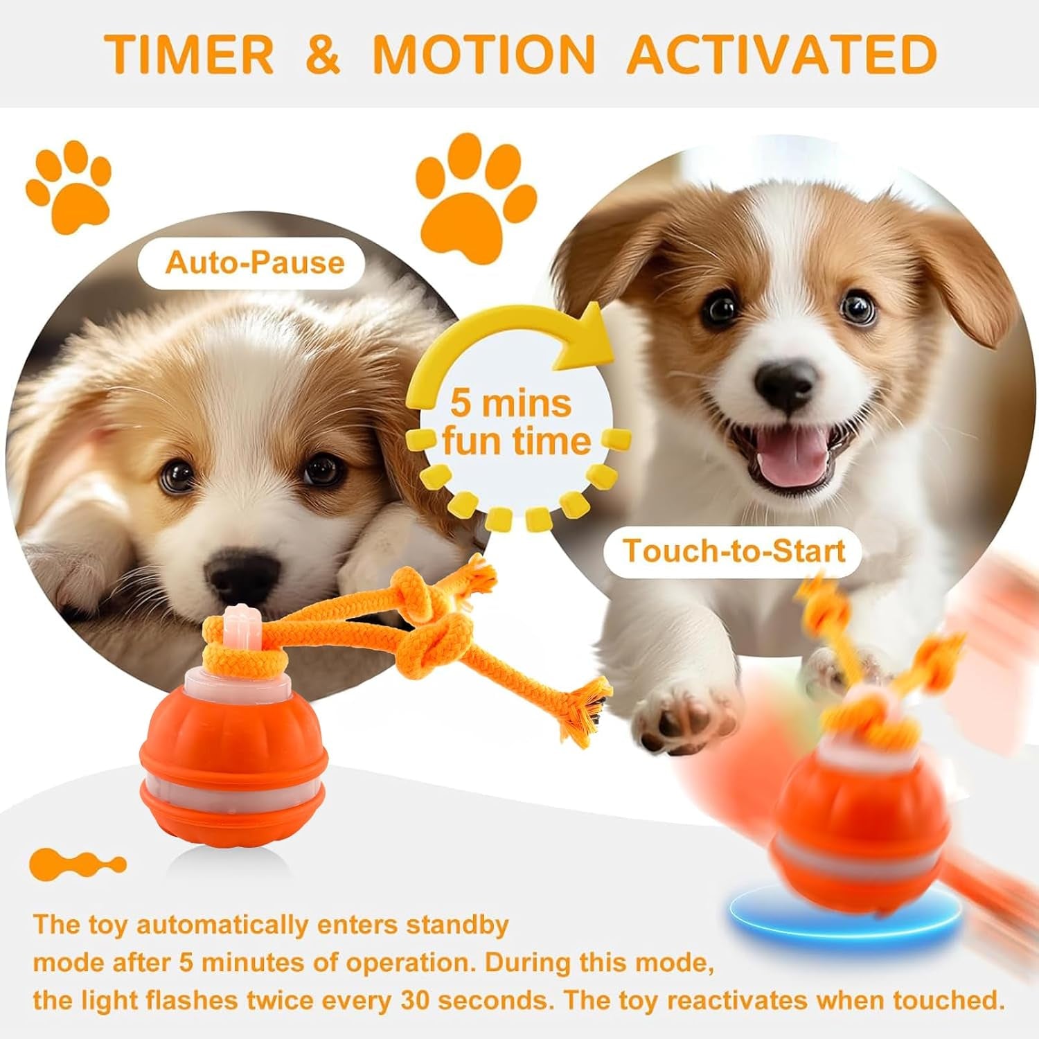 Rollfetch – Motion-Activated Interactive Dog Ball
