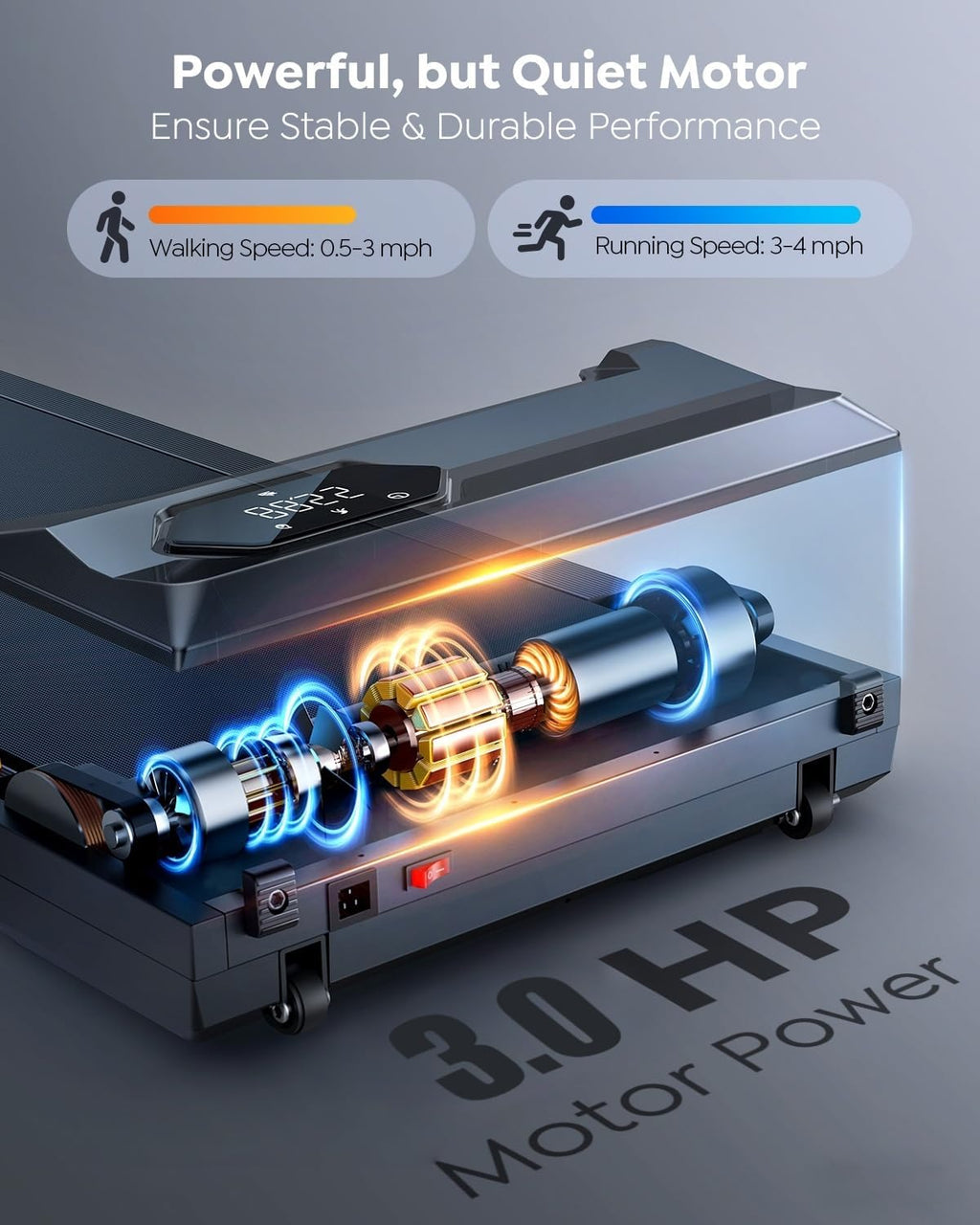 Glide Foldable Under-Desk Treadmill