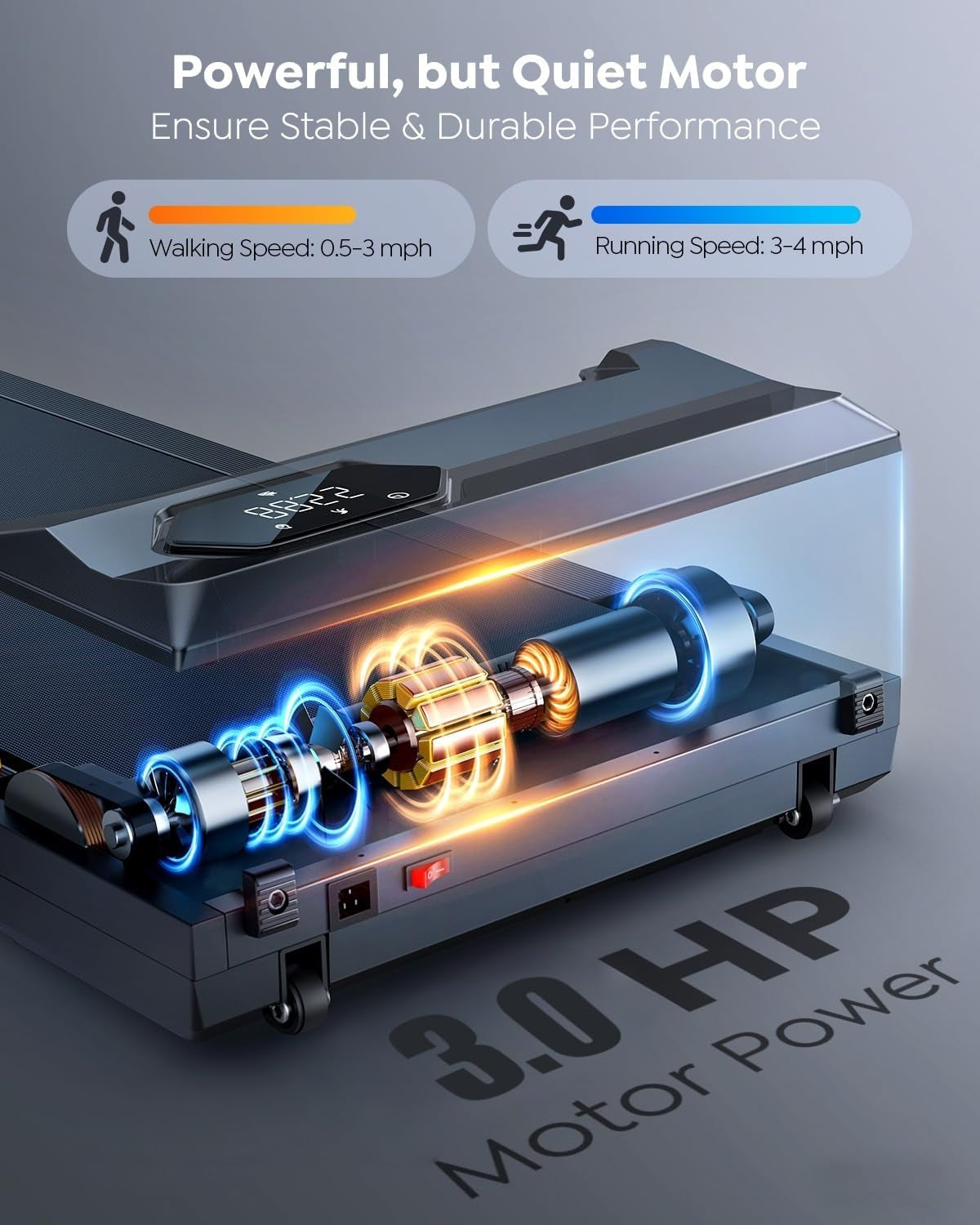 Glide Foldable Under-Desk Treadmill