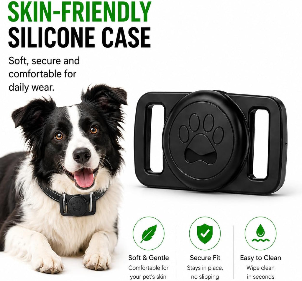 Smart Pet Tag – Apple Find My Compatible (Waterproof Collar Mount)