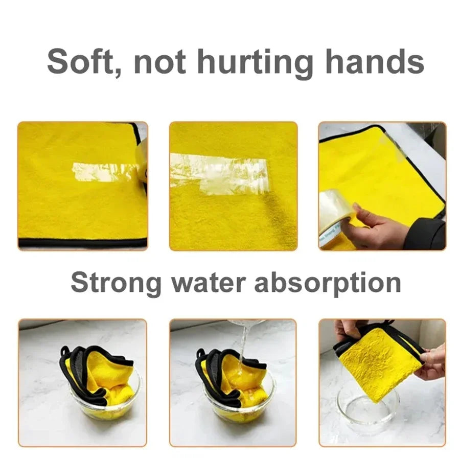 Ultradry Pro Microfiber Car Cleaning Cloths – 6-Pack Streak-Free Detailing Towels