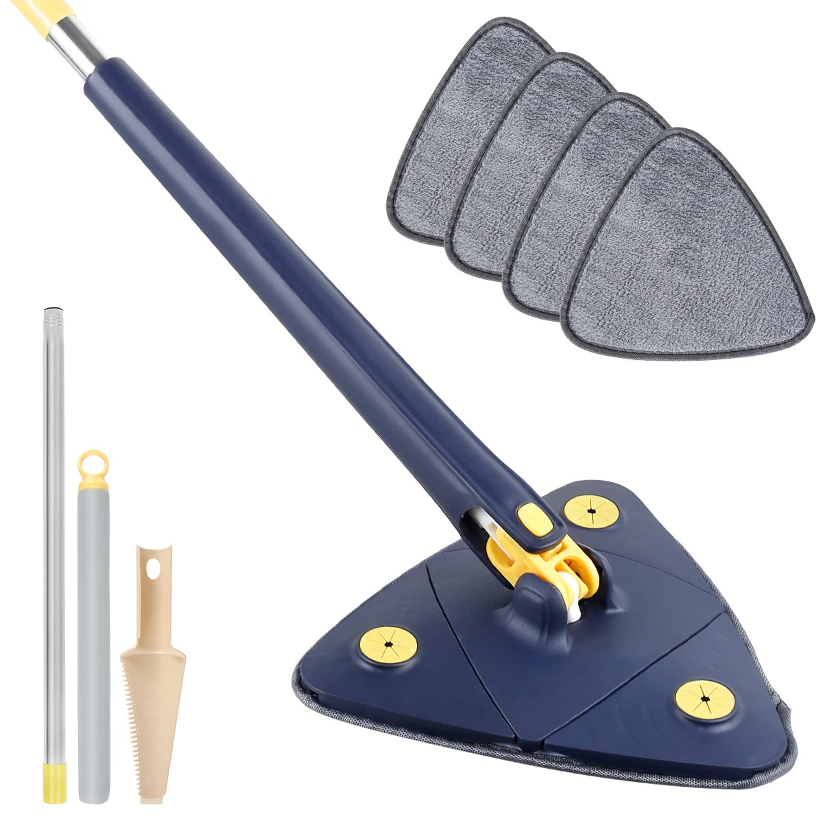 Spinfree 360° Telescopic Triangle Mop – Self-Wringing Floor & Ceiling Cleaner